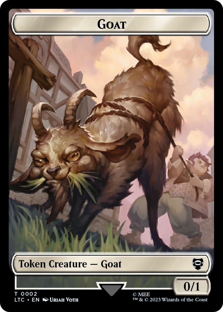 Bird // Goat Token [The Lord of the Rings: Tales of Middle-Earth Commander Tokens] | Eastridge Sports Cards & Games