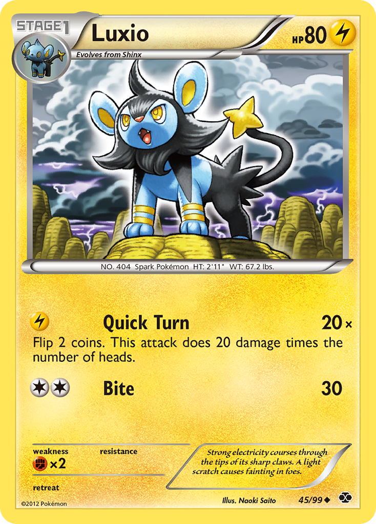 Luxio (45/99) [Black & White: Next Destinies] | Eastridge Sports Cards & Games