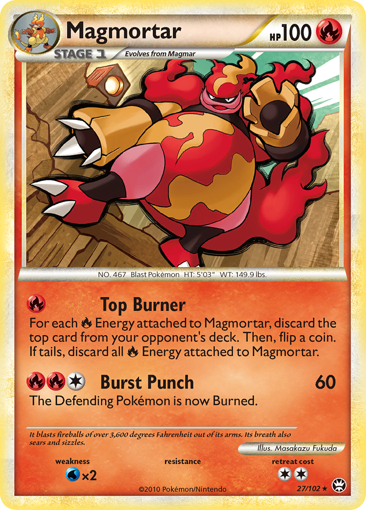 Magmortar (27/102) [HeartGold & SoulSilver: Triumphant] | Eastridge Sports Cards & Games