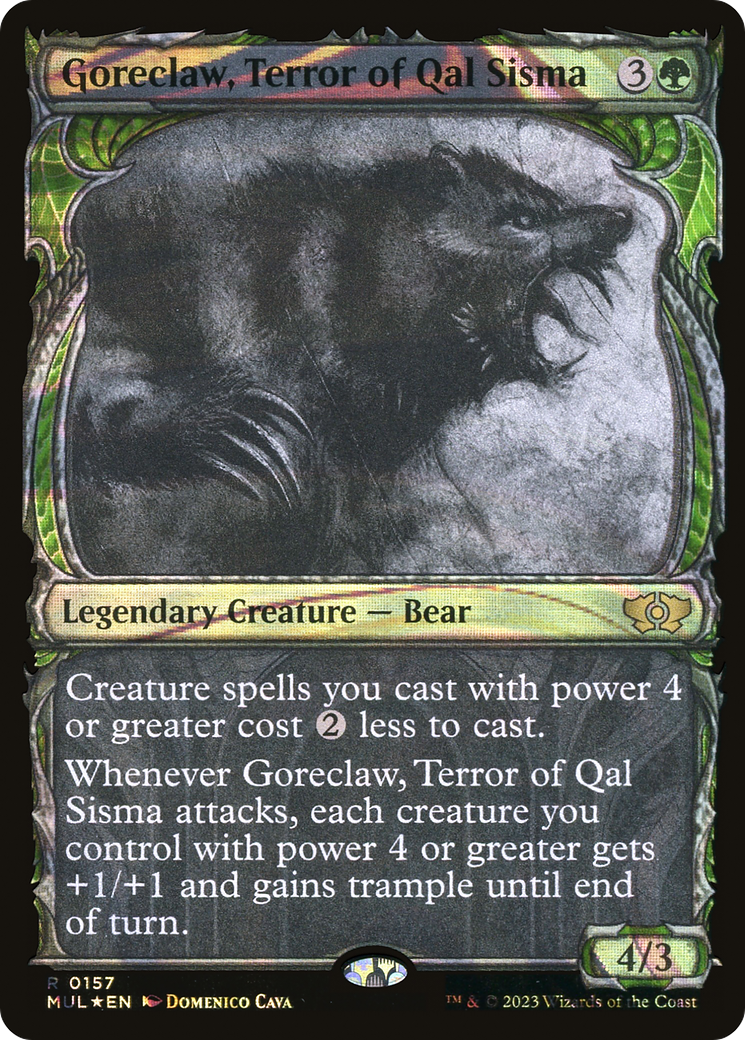 Goreclaw, Terror of Qal Sisma (Halo Foil) [Multiverse Legends] | Eastridge Sports Cards & Games