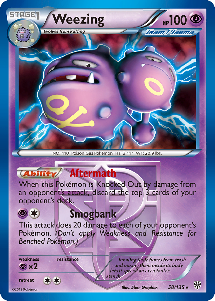 Weezing (58/135) [Black & White: Plasma Storm] | Eastridge Sports Cards & Games