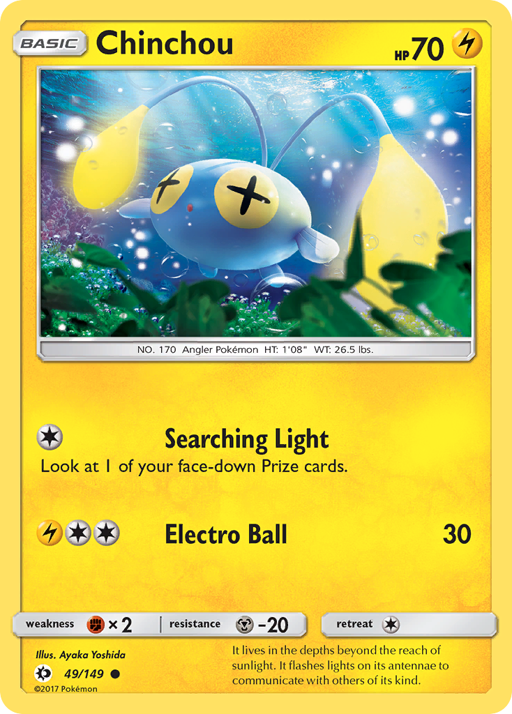 Chinchou (49/149) [Sun & Moon: Base Set] | Eastridge Sports Cards & Games