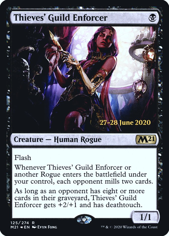 Thieves' Guild Enforcer  [Core Set 2021 Prerelease Promos] | Eastridge Sports Cards & Games