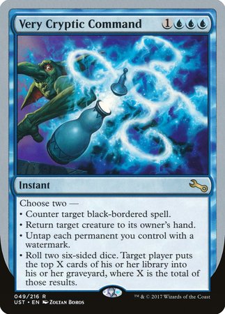 Very Cryptic Command (E) [Unstable] | Eastridge Sports Cards & Games
