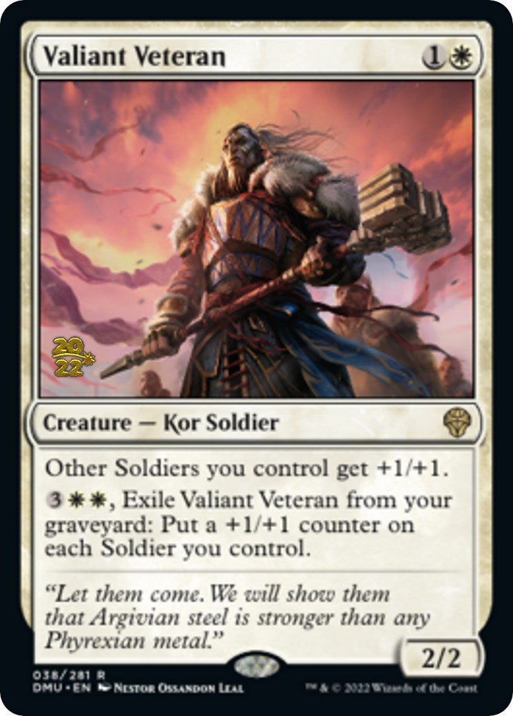 Valiant Veteran [Dominaria United Prerelease Promos] | Eastridge Sports Cards & Games