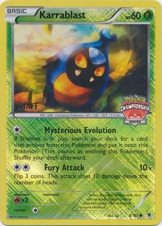 Karrablast (8/101) (Championship Promo Staff) [Black & White: Noble Victories] | Eastridge Sports Cards & Games