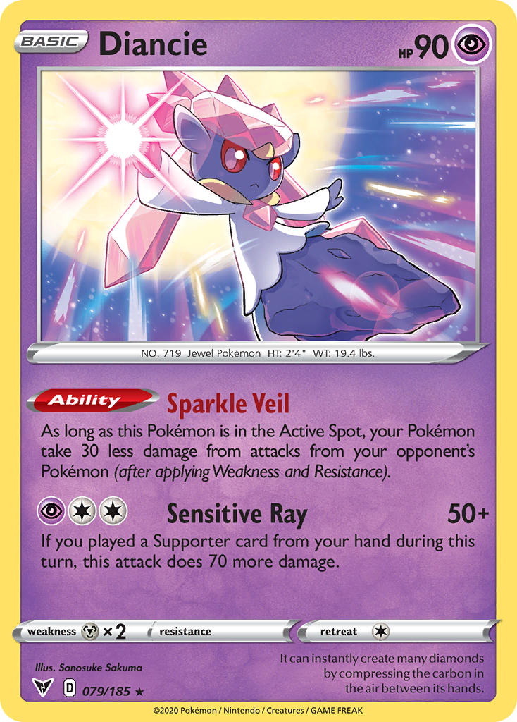 Diancie (079/185) [Sword & Shield: Vivid Voltage] | Eastridge Sports Cards & Games