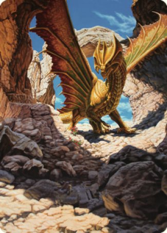 Ancient Brass Dragon Art Card (02) [Commander Legends: Battle for Baldur's Gate Art Series] | Eastridge Sports Cards & Games