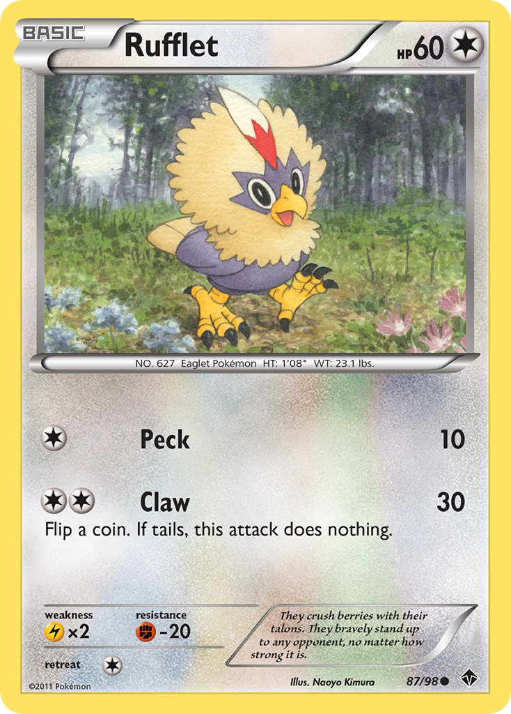 Rufflet (87/98) [Black & White: Emerging Powers] | Eastridge Sports Cards & Games