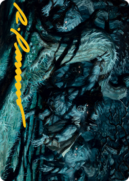 Unnatural Moonrise Art Card (Gold-Stamped Signature) [Innistrad: Midnight Hunt Art Series] | Eastridge Sports Cards & Games