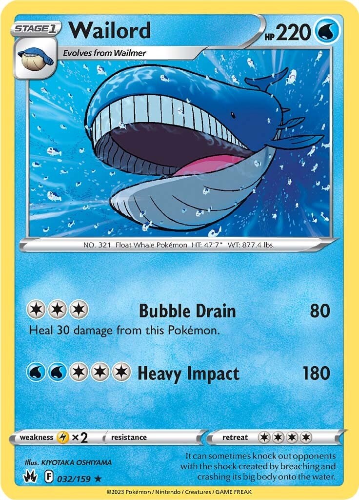 Wailord (032/159) [Sword & Shield: Crown Zenith] | Eastridge Sports Cards & Games