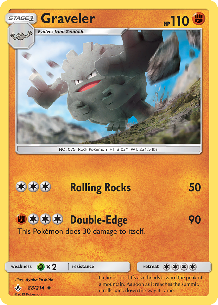 Graveler (88/214) [Sun & Moon: Unbroken Bonds] | Eastridge Sports Cards & Games