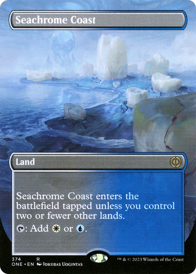 Seachrome Coast (Borderless Alternate Art) [Phyrexia: All Will Be One] | Eastridge Sports Cards & Games