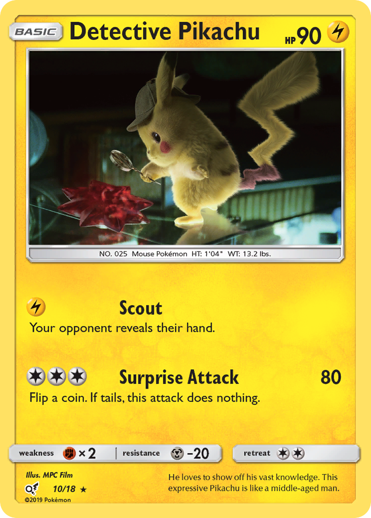 Detective Pikachu (10/18) [Sun & Moon: Detective Pikachu] | Eastridge Sports Cards & Games