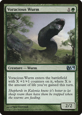 Voracious Wurm [Magic 2014] | Eastridge Sports Cards & Games