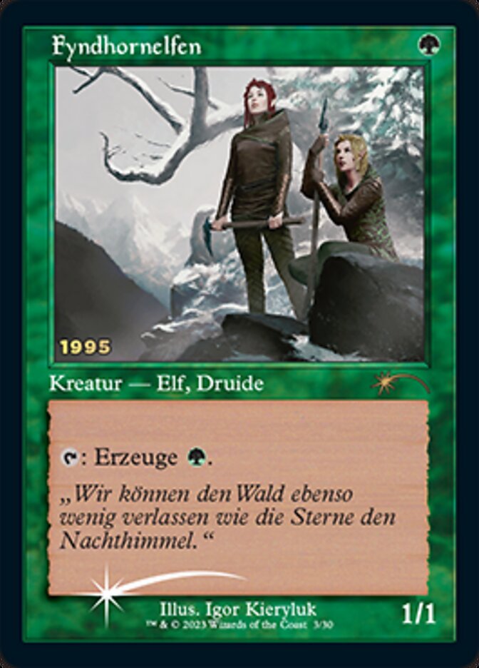 Fyndhornelfen (Fyndhorn Elves) [30th Anniversary Promos] | Eastridge Sports Cards & Games