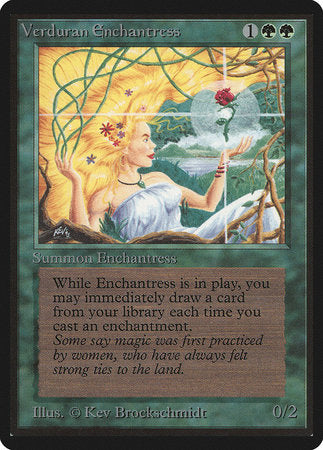 Verduran Enchantress [Limited Edition Beta] | Eastridge Sports Cards & Games