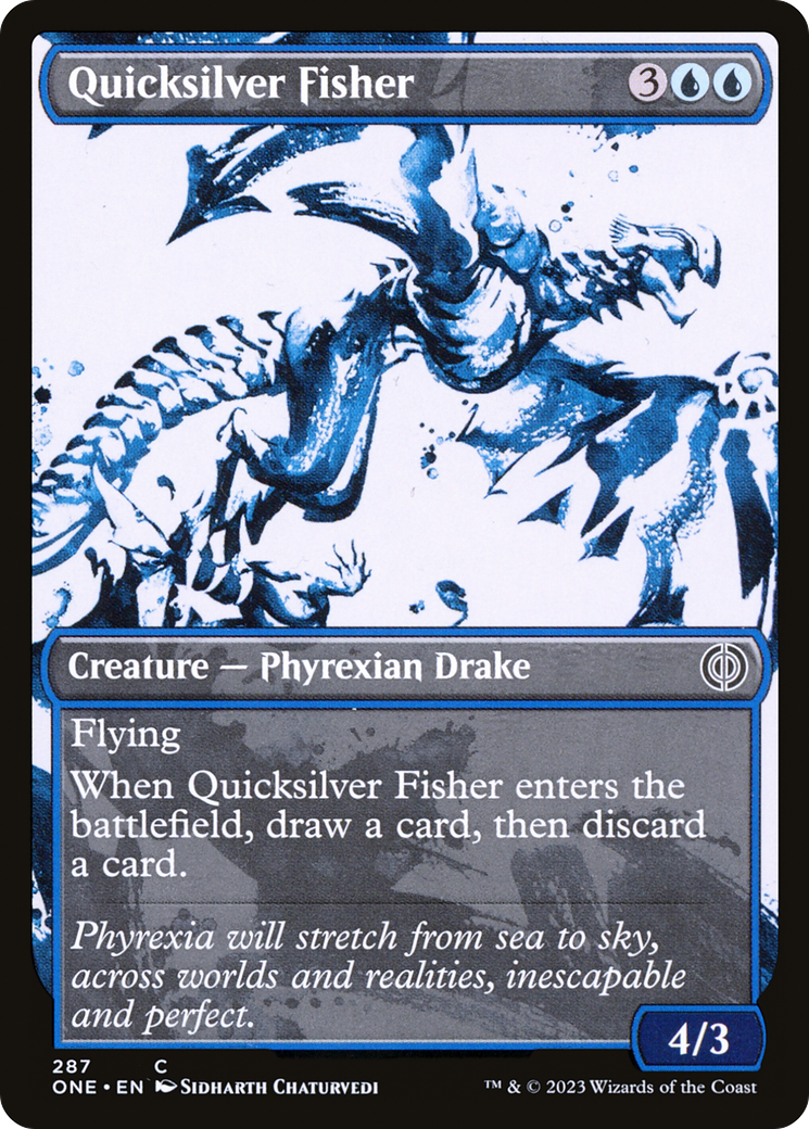 Quicksilver Fisher (Showcase Ichor) [Phyrexia: All Will Be One] | Eastridge Sports Cards & Games