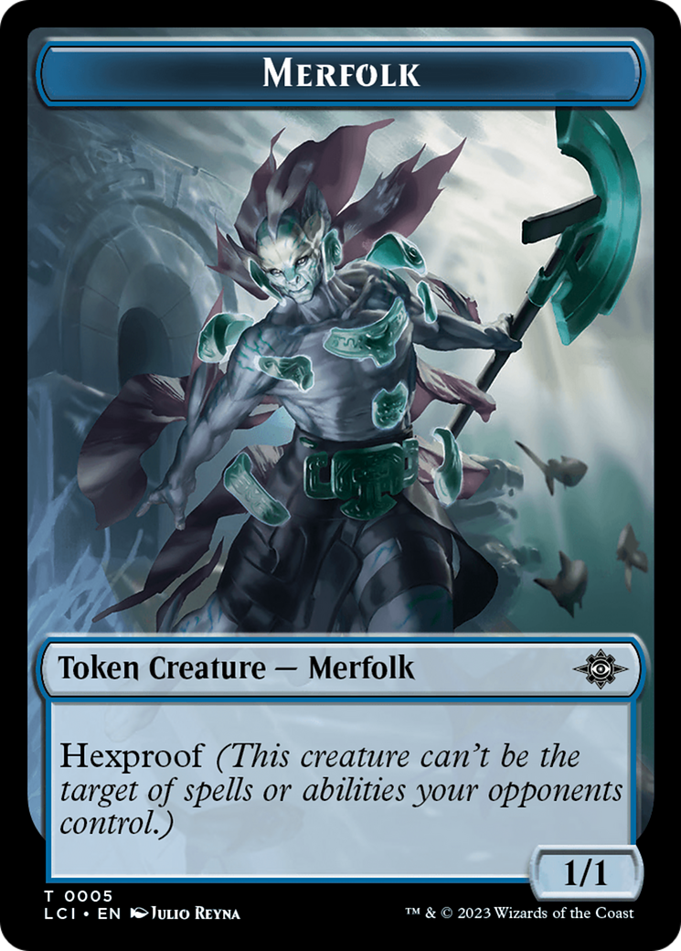 Copy // Merfolk (0005) Double-Sided Token [The Lost Caverns of Ixalan Commander Tokens] | Eastridge Sports Cards & Games