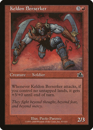 Keldon Berserker [Prophecy] | Eastridge Sports Cards & Games