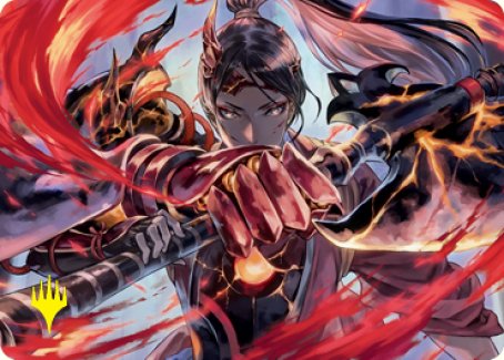 Risona, Asari Commander Art Card (Gold-Stamped Signature) [Kamigawa: Neon Dynasty Art Series] | Eastridge Sports Cards & Games