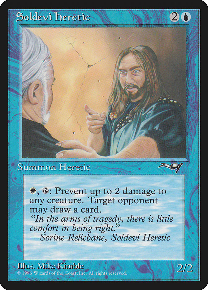 Soldevi Heretic (Pointing) [Alliances] | Eastridge Sports Cards & Games