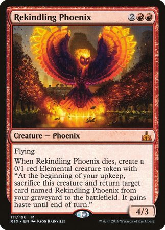 Rekindling Phoenix [Rivals of Ixalan] | Eastridge Sports Cards & Games