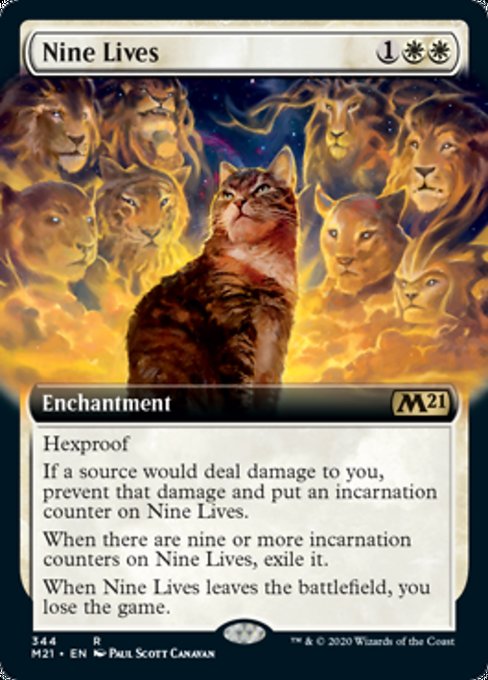 Nine Lives (Extended Art) [Core Set 2021] | Eastridge Sports Cards & Games