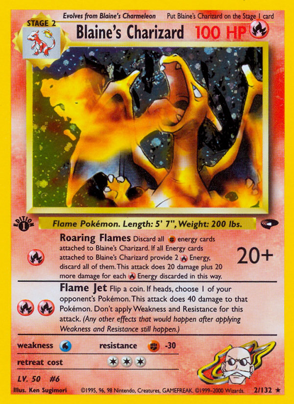 Blaine's Charizard (2/132) [Gym Challenge 1st Edition] | Eastridge Sports Cards & Games