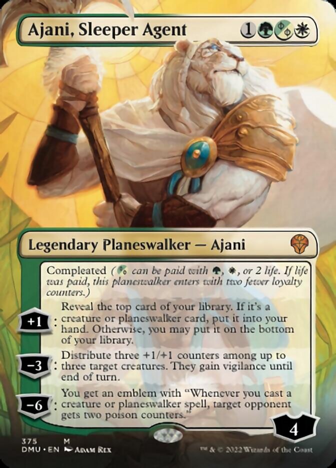 Ajani, Sleeper Agent (Borderless) (375) [Dominaria United] | Eastridge Sports Cards & Games