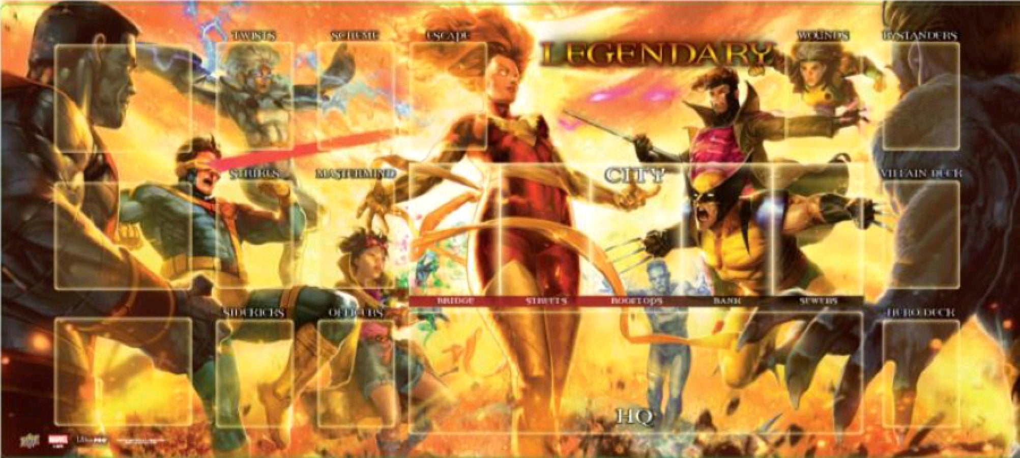 Marvel Legendary Playmat - Dark Phoenix vs X-Men | Eastridge Sports Cards & Games