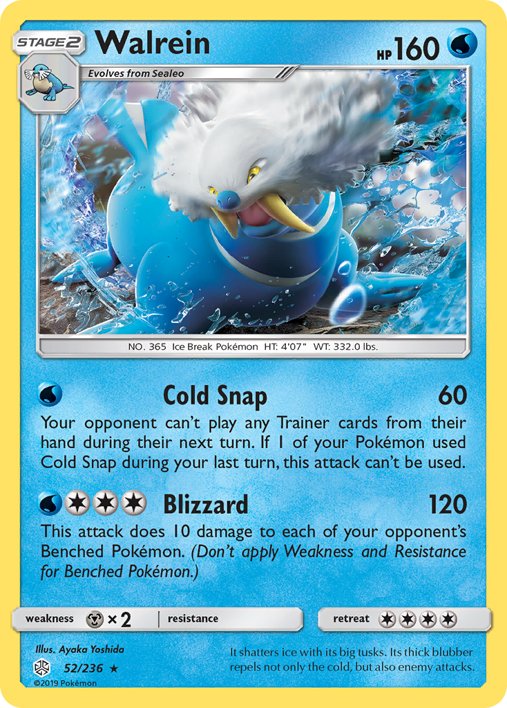 Walrein (52/236) [Sun & Moon: Cosmic Eclipse] | Eastridge Sports Cards & Games