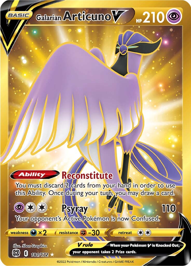 Galarian Articuno V (181/172) [Sword & Shield: Brilliant Stars] | Eastridge Sports Cards & Games