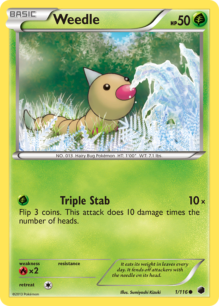 Weedle (1/116) [Black & White: Plasma Freeze] | Eastridge Sports Cards & Games