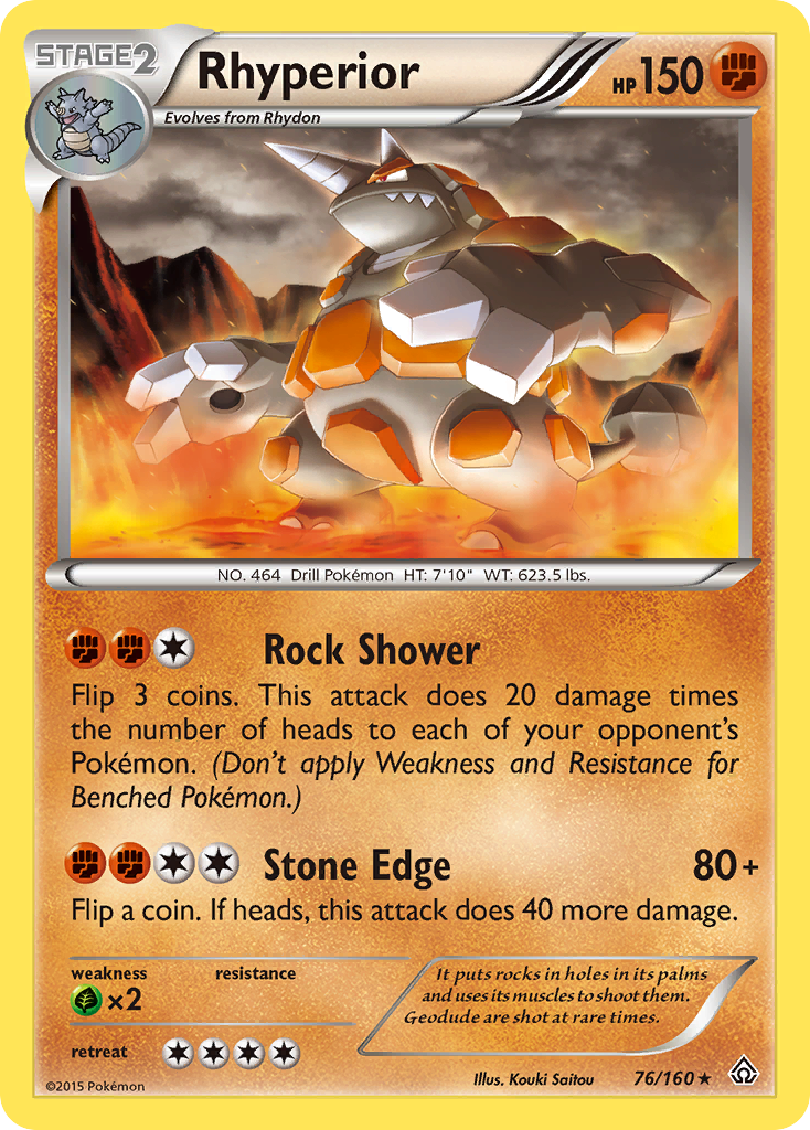 Rhyperior (76/160) [XY: Primal Clash] | Eastridge Sports Cards & Games