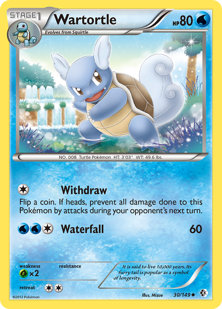 Wartortle (30/149) [Black & White: Boundaries Crossed] | Eastridge Sports Cards & Games