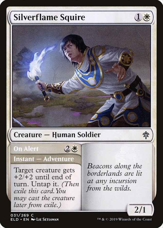 Silverflame Squire // On Alert [Throne of Eldraine] | Eastridge Sports Cards & Games