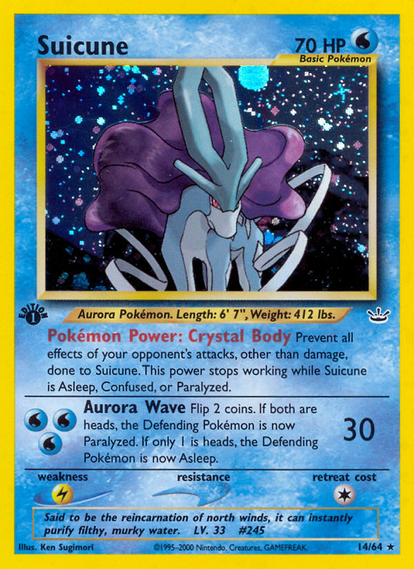 Suicune (14/64) [Neo Revelation 1st Edition] | Eastridge Sports Cards & Games