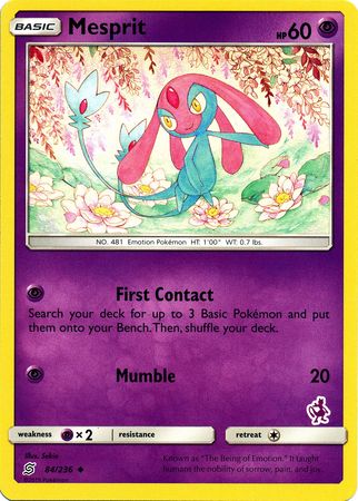 Mesprit (84/236) (Mewtwo Deck) [Battle Academy 2020] | Eastridge Sports Cards & Games