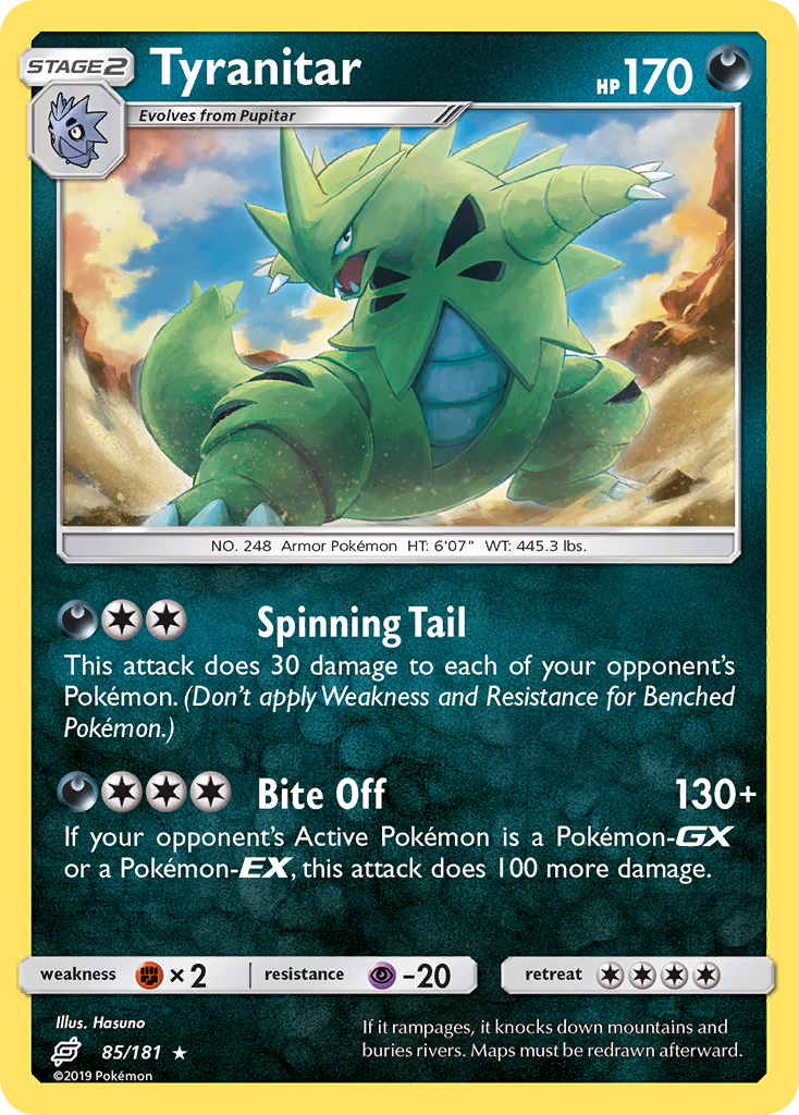 Tyranitar (85/181) [Sun & Moon: Team Up] | Eastridge Sports Cards & Games