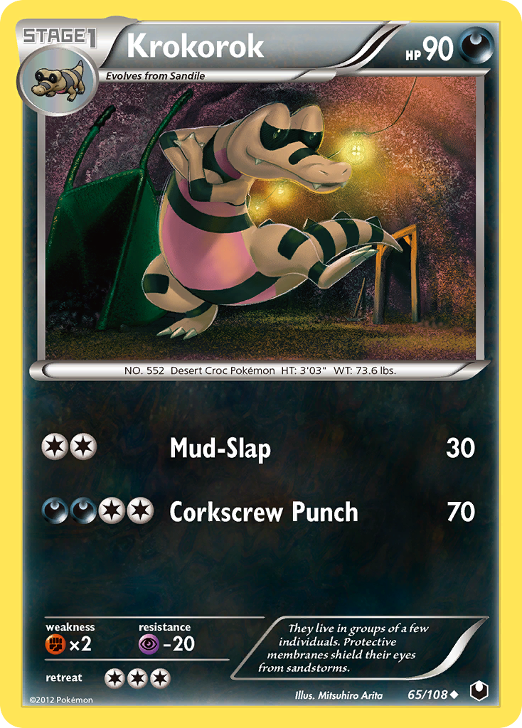 Krokorok (65/108) [Black & White: Dark Explorers] | Eastridge Sports Cards & Games