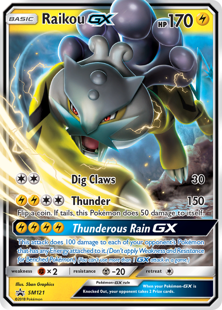 Raikou GX (SM121) [Sun & Moon: Black Star Promos] | Eastridge Sports Cards & Games