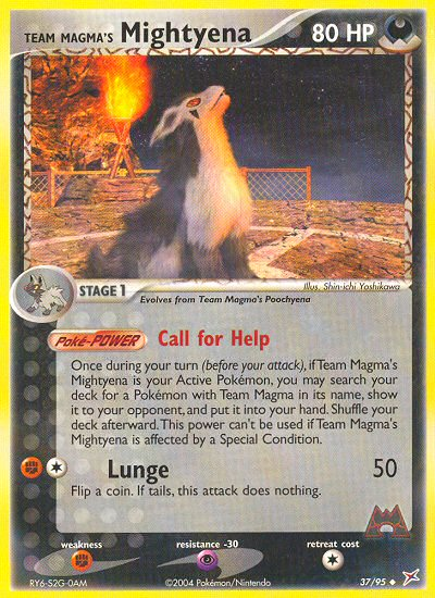 Team Magma's Mightyena (37/95) [EX: Team Magma vs Team Aqua] | Eastridge Sports Cards & Games