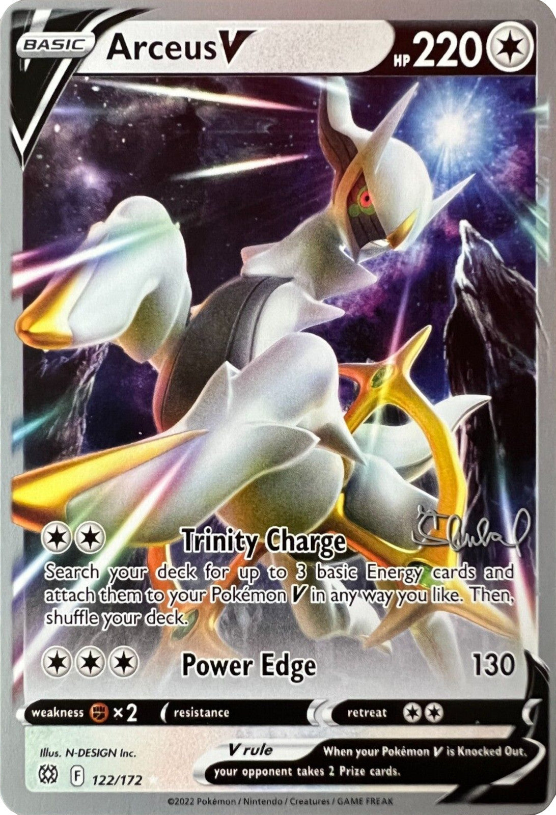 Arceus V (122/172) (ADP - Ondrej Skubal) [World Championships 2022] | Eastridge Sports Cards & Games