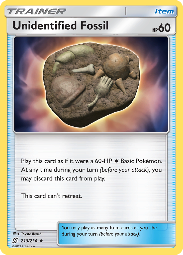Unidentified Fossil (210/236) [Sun & Moon: Unified Minds] | Eastridge Sports Cards & Games