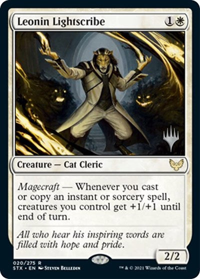 Leonin Lightscribe (Promo Pack) [Strixhaven: School of Mages Promos] | Eastridge Sports Cards & Games