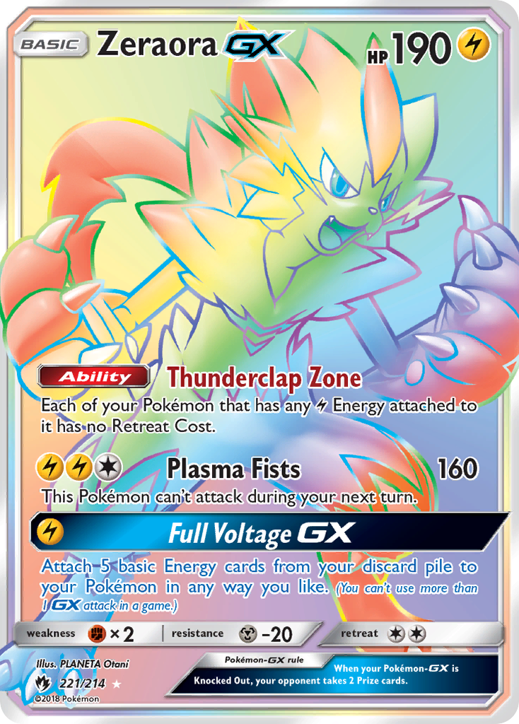 Zeraora GX (221/214) [Sun & Moon: Lost Thunder] | Eastridge Sports Cards & Games