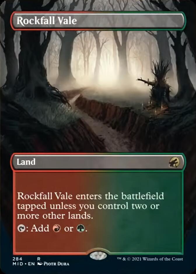 Rockfall Vale (Borderless) [Innistrad: Midnight Hunt] | Eastridge Sports Cards & Games