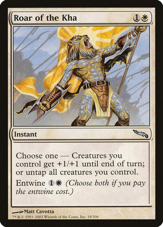 Roar of the Kha [Mirrodin] | Eastridge Sports Cards & Games
