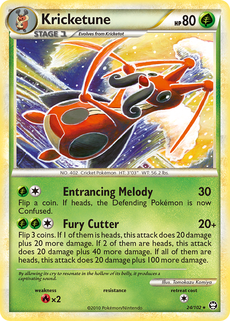 Kricketune (24/102) [HeartGold & SoulSilver: Triumphant] | Eastridge Sports Cards & Games